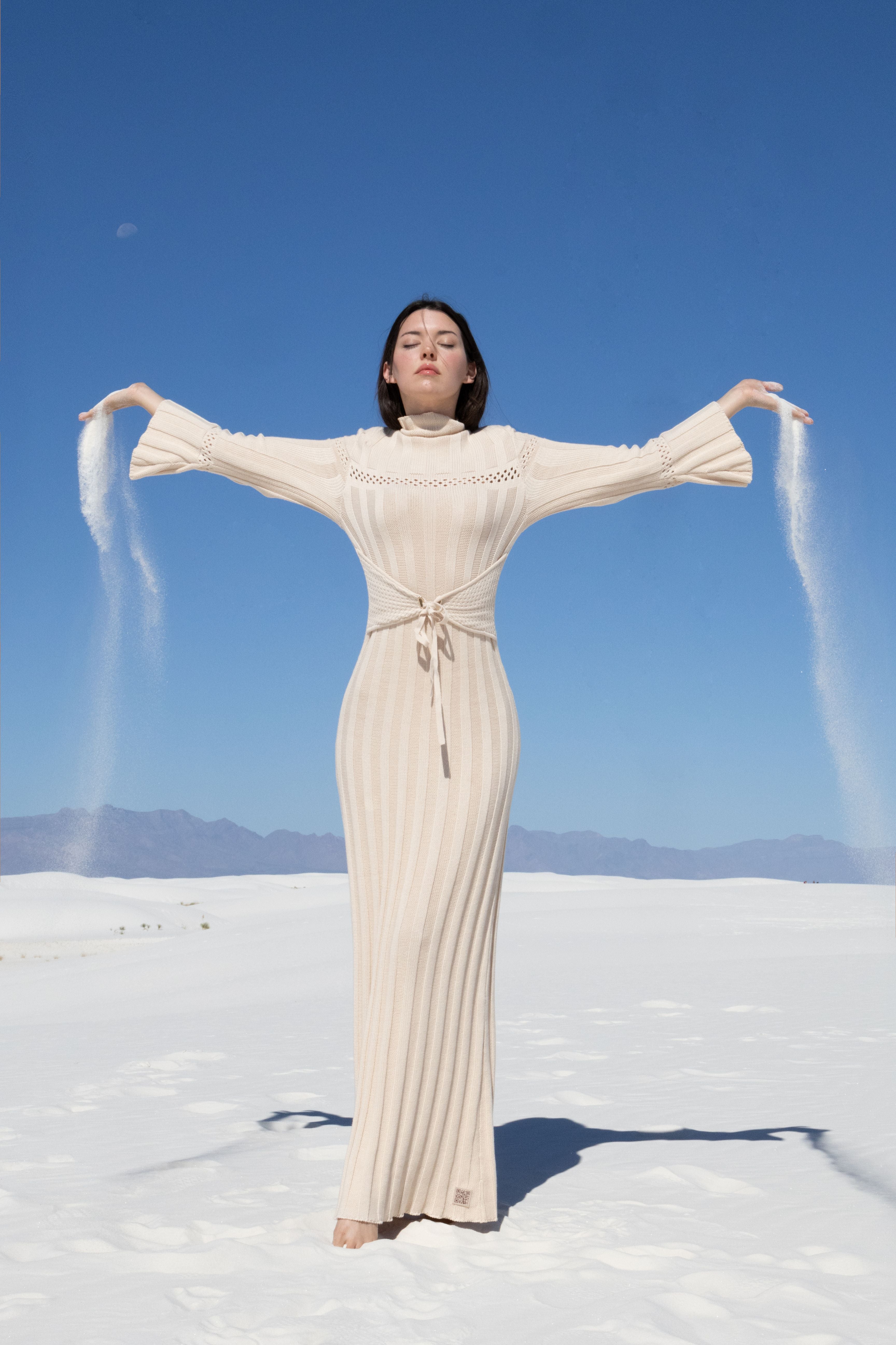 winter pleated dress FARM Rio Winter Garden Pleated Dress