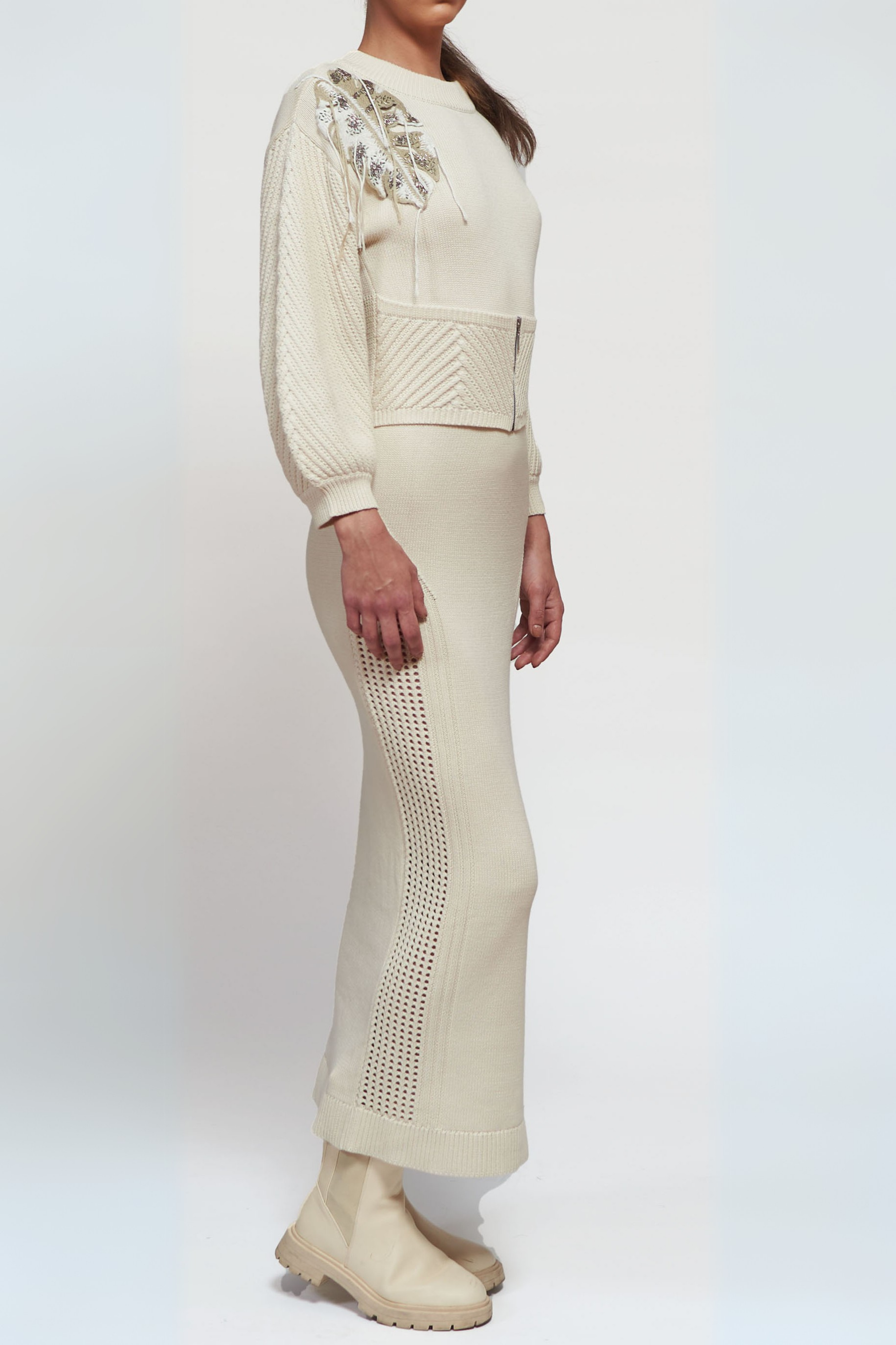 Zinnia-Monstra Leave Corset Dress